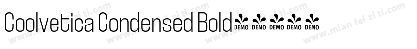 Coolvetica Condensed Bold字体转换